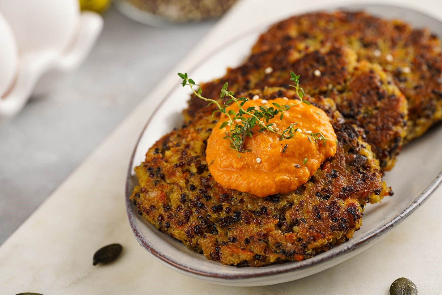 sunflower veggie burger